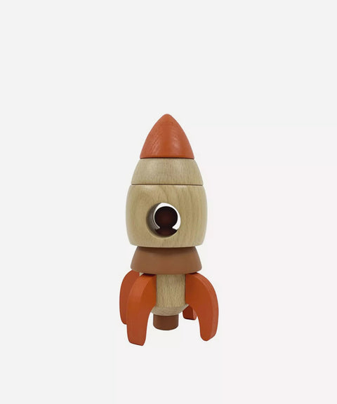 Egmont Toys Wooden Stacking Rocket