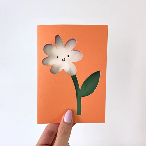 Rumble Cards Flower Card - Die Cut