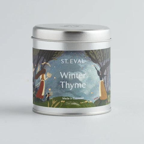 St. Eval Winter Thyme, Scented Christmas Tin Candle