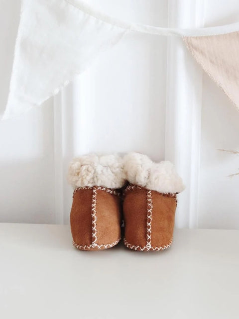 Baby Sheepskin Boots Light Tan, Ada Baby