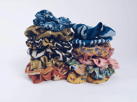 Om Baby Three Small Scrunchies