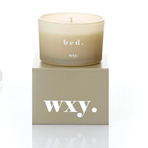 wxy. Bed - Warm Musk + Black Vanilla Candle