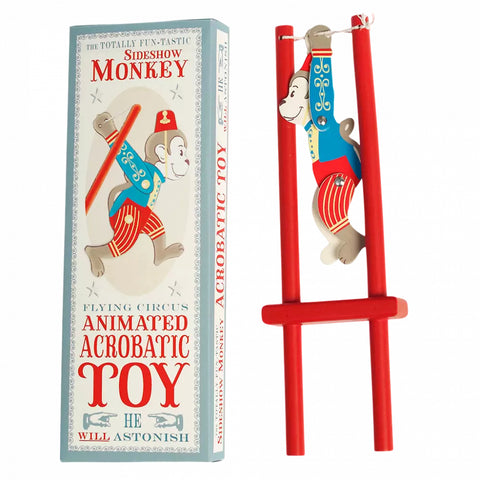 Wooden acrobatic Monkey toy