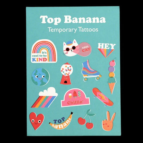 Top Banana Temporary tattoos