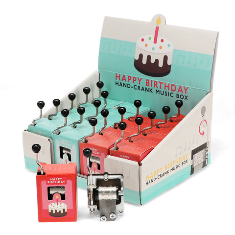 Hand-crank music box - Happy Birthday