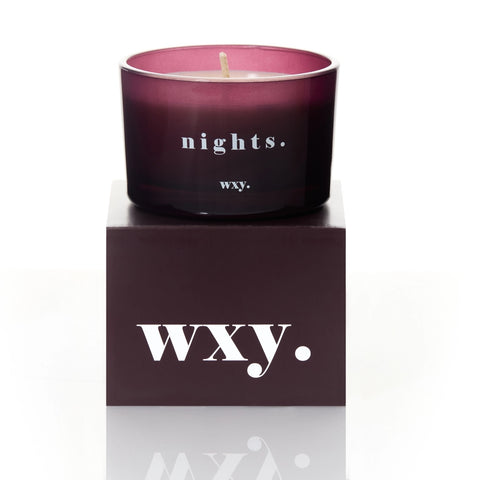 wxy. Nights Bourbon Sugar + Tobacco Leaf Candle