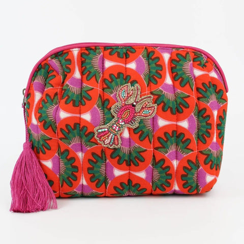 My Doris Lobster Quilted Wash Bag