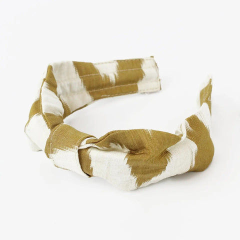 My Doris Gold Chevron Silk Multiway Headband