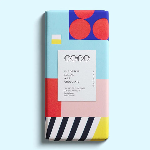 Coco Chocolatier Isle of Skye Sea Salt Milk Chocolate Bar