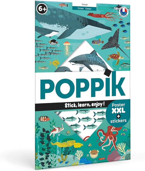 Poppik Discovery Sticker Poster Oceans