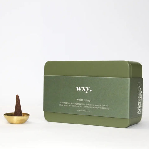 wxy. Incense Cone Box White Sage