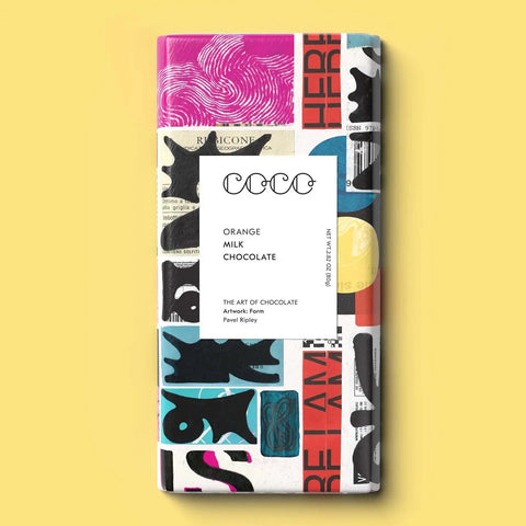 Coco Chocolatier Orange Milk Chocolate Bar