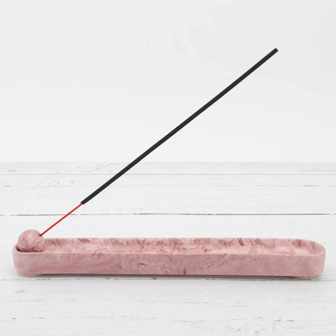 Zoe’s Crafty Shop Jesmonite Incense Holder - Pink Marble