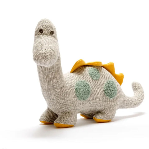 Large Organic Cotton Dinosaur Plush Toy