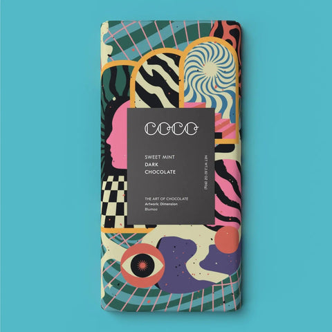 Coco Chocolatier Sweet Mint Dark Chocolate Bar