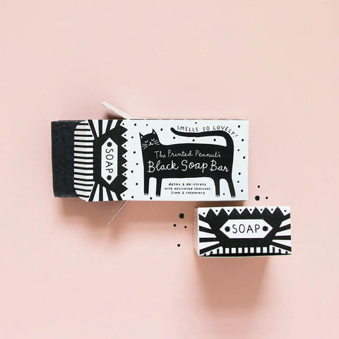 Black Cat Soap Bar, The Printed Peanut Soap Company