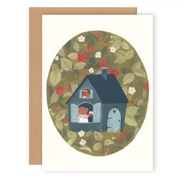 Strawberry house card, Cécile Berrubé