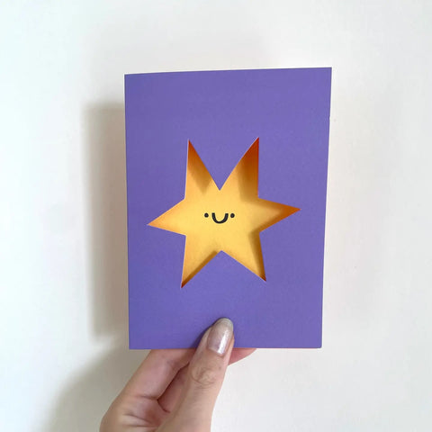 Rumble Cards Star Shaped Greeting Card