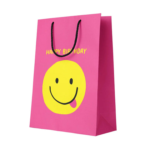 Smiley Face Large Birthday Large Gift Bag