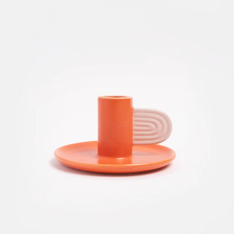 Orange Pink Candle Holder, Caroline Gardner