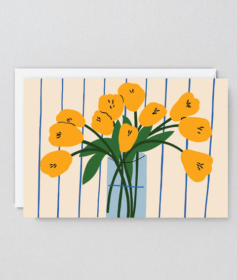 Wrap Tulips Art Card