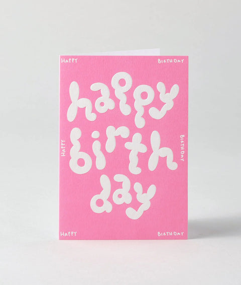 Wrap Happy Birthday Embossed Card