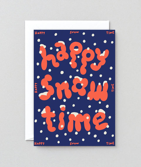 Wrap Happy Snow Time Embossed Christmas Card