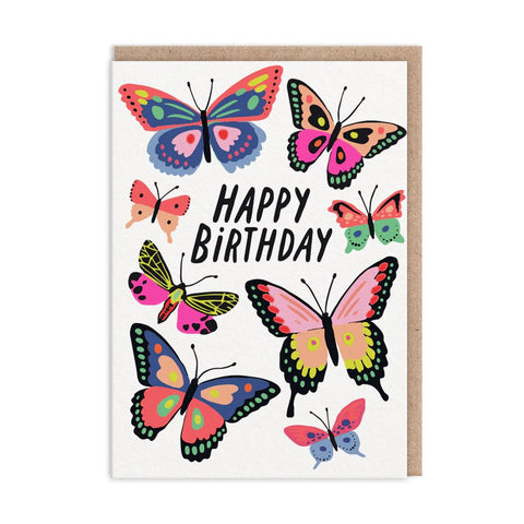 Butterflies Happy Birthday Card