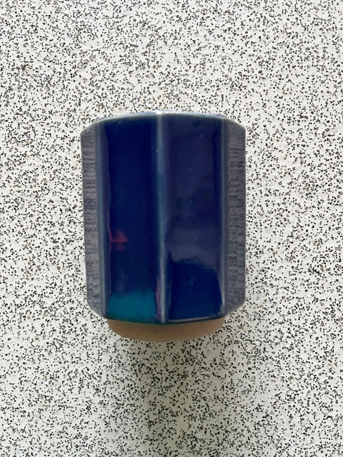 Japanese Ceramics Mug Blue Geometrical