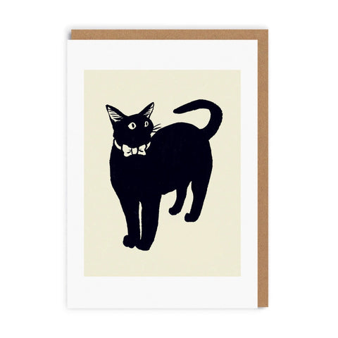 Cat in Bow Tie Greeting Card