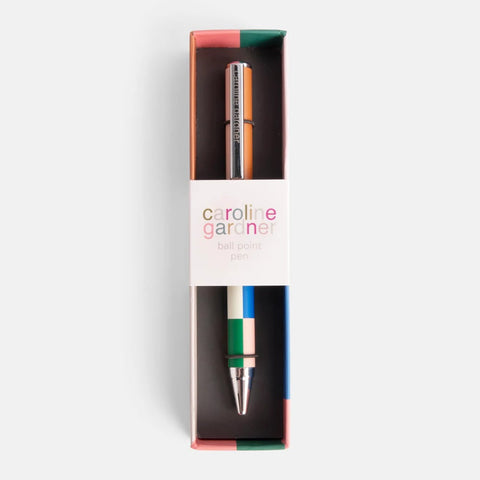 Multi Stripe Boxed Pen, Caroline Gardner