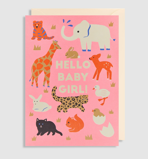 Naomi Wilkinson Hello Baby Girl Card