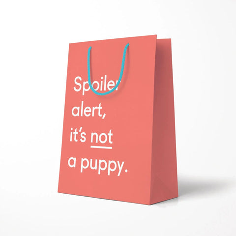 Spoiler Alert Puppy Large Giftbag