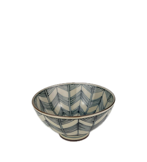 Japanese Navy Feather Bowl