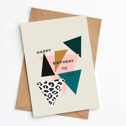 Greenwich Paper Studio | Triangle Birthday Card