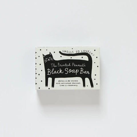 Black Cat Soap Bar, The Printed Peanut Soap Company