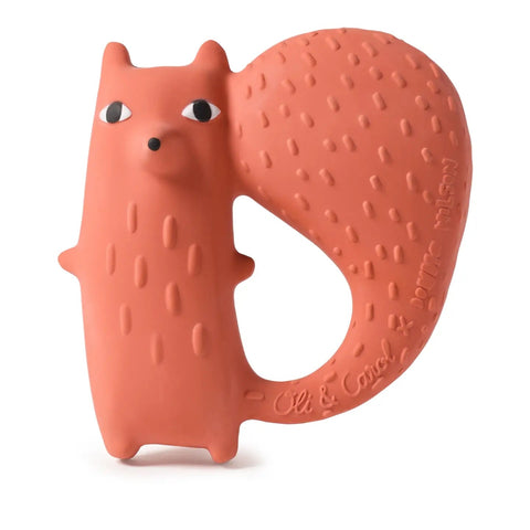 Little Concepts Cyril Squirrel Fox, Natural Baby Teether