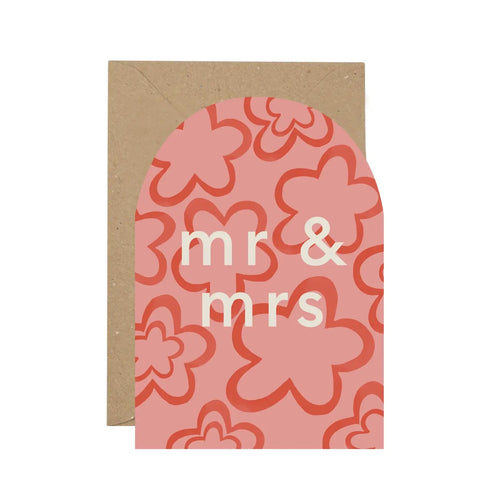 Plewsy 'mr & Mrs' Greetings Card