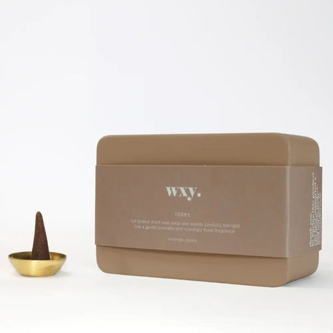 wxy. Incense Cone Box Rose Petal