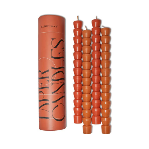 Designworks Collective Paddywax Taper Candle Set - Red & Terracotta