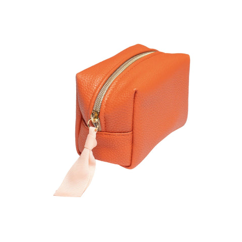 Orange Mini Cube Cosmetic Bag, Caroline Gardner