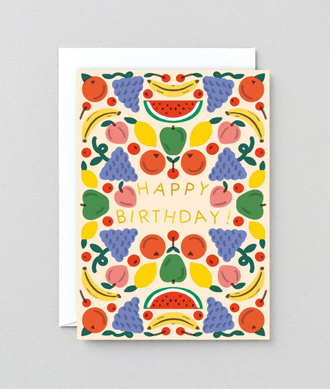 Wrap Happy Birthday Fruits Card