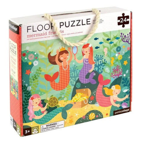 Petit Collage Mermaid Friends Floor Puzzle