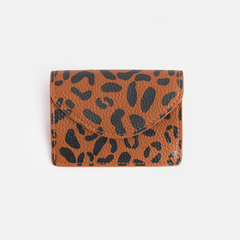 Tan Leopard Envelope Card Holder, Caroline Gardner