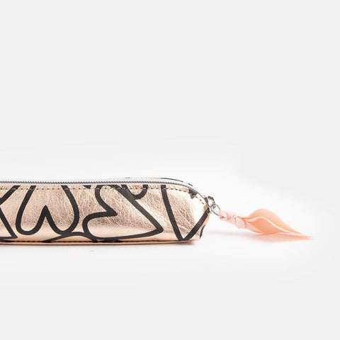 Rose Gold Magnet Heart Pencil Case, Caroline Gardner