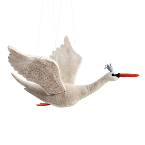 Flapping Swan Mobile, Sew Heart Felt