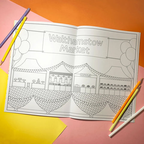 Colour in Walthamstow colouring book