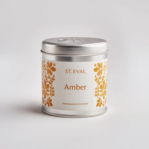 St. Eval Amber, Folk Scented Tin Candle