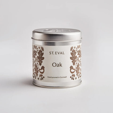 St. Eval Oak, Folk Scented Tin Candle