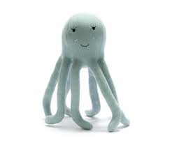 Tactile Sea Green Octopus Plush Toy